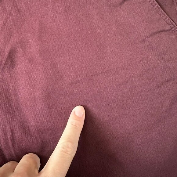 Express Men's Size 31x30" Slim Fit Finn Burgundy Chinos Dress Pants - Picture 5 of 9